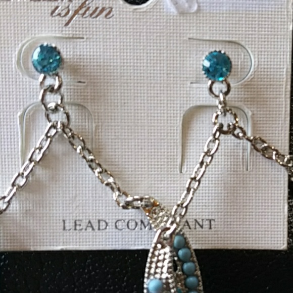 Light Blue Earrings - Picture 4 of 7